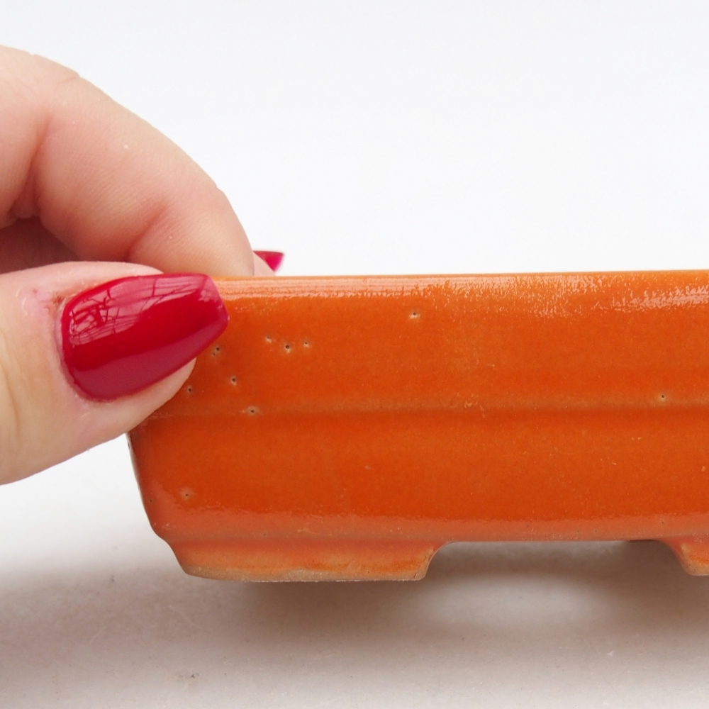 Ciotola bonsai in ceramica 26 x 26 x 8 cm, colore rosso