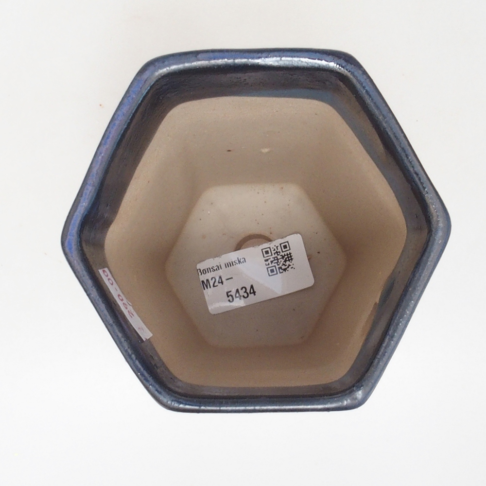 Ciotola bonsai in ceramica 9,5 x 8,5 x 14,5 cm, colore blu