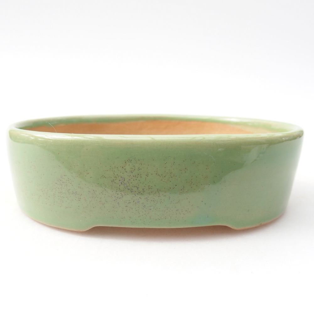 Ciotola bonsai in ceramica 12,5 x 10 x 3,5 cm, verde