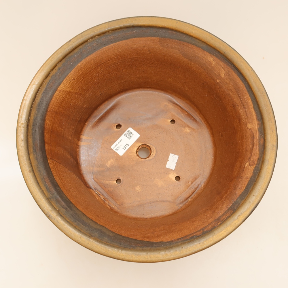 Ciotola per bonsai in ceramica 29 x 29 x 12 cm, marrone