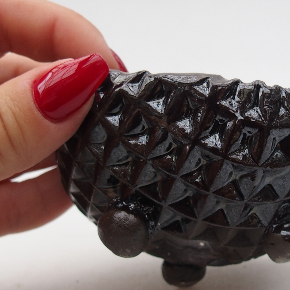 Conchiglia in ceramica 8,5 x 8 x 6 cm , colore nero