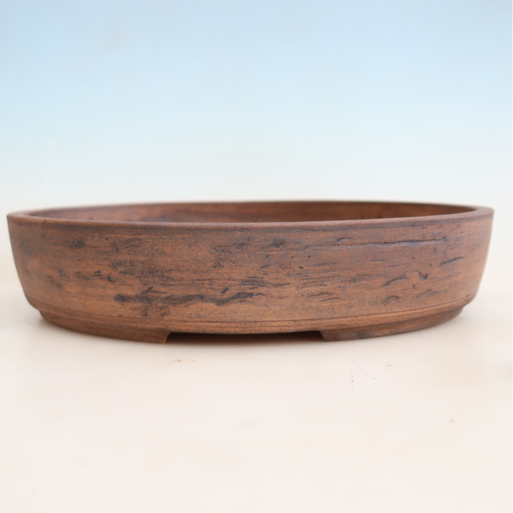 Vaso da bonsai in ceramica 36 x 30 x 7 cm, colore marrone