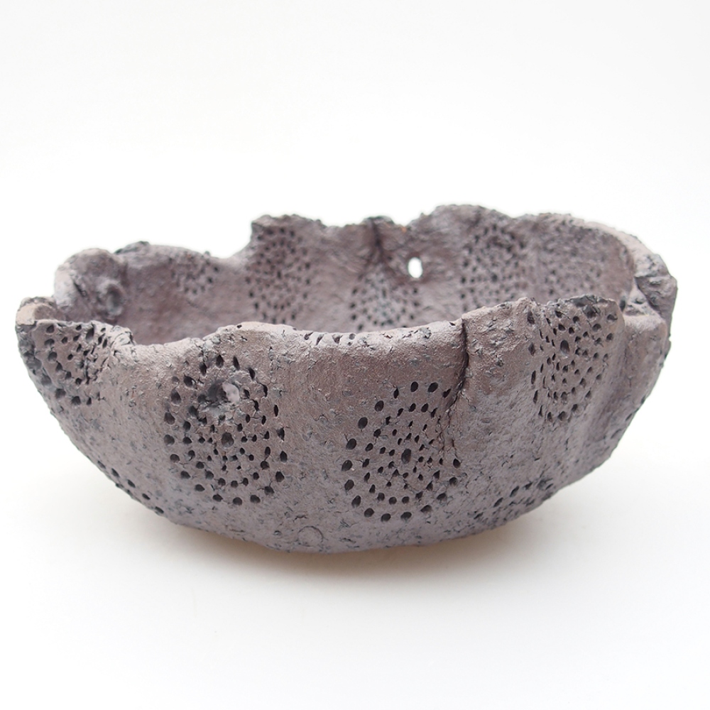 Guscio in ceramica 14 x 12 x 6,5 cm, colore metallizzato