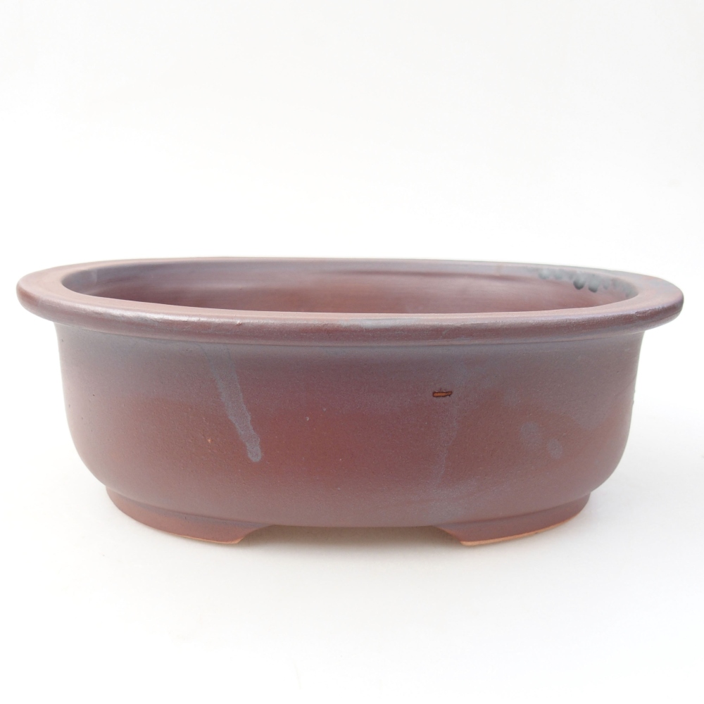 Ciotola bonsai in ceramica 23 x 19 x 8 cm, colore metallo