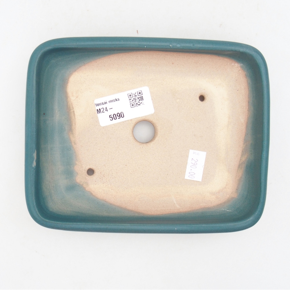 Ciotola bonsai in ceramica 17 x 14 x 3,5 cm, colore blu