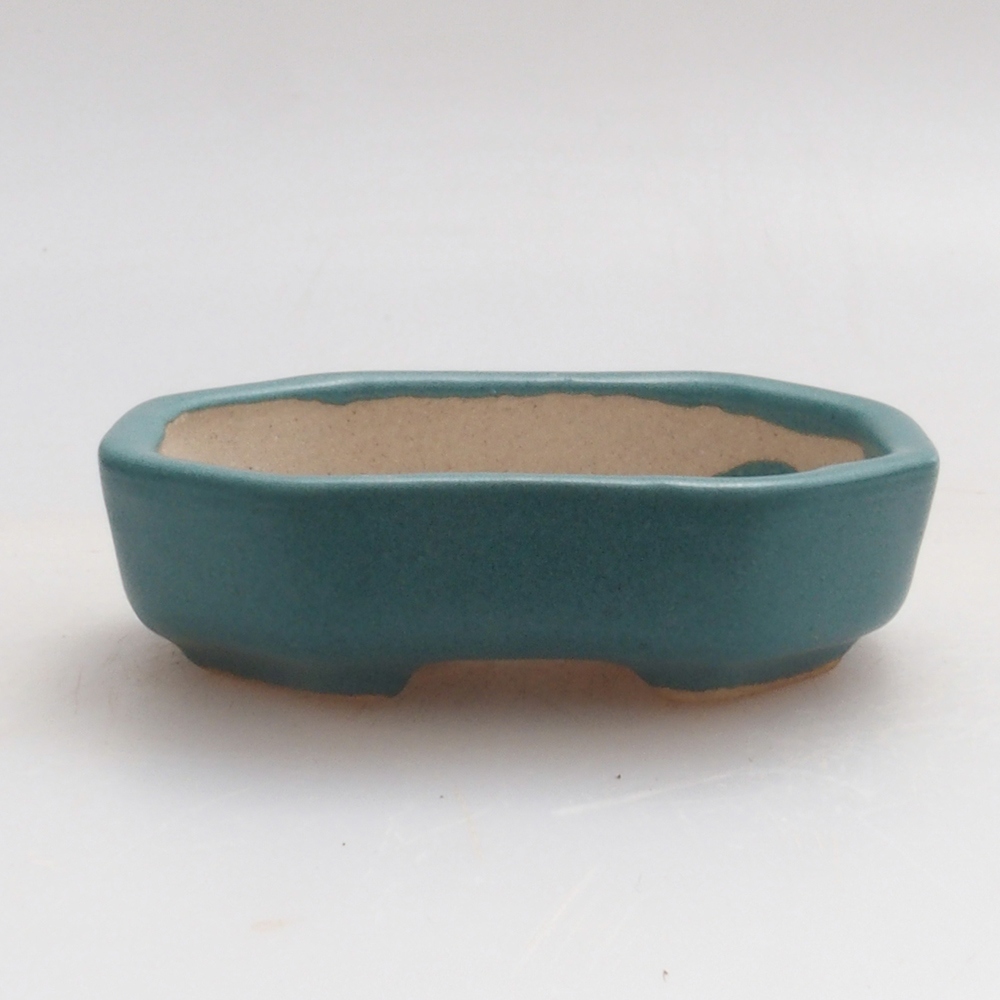 Ciotola bonsai in ceramica 6,5 x 5,5 x 4 cm, colore blu