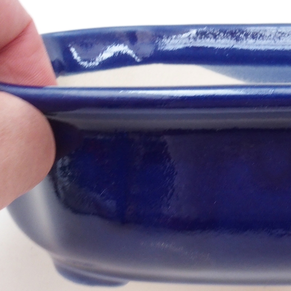 Ciotola per bonsai H31 - 14 x 12 x 5,5 cm - blu