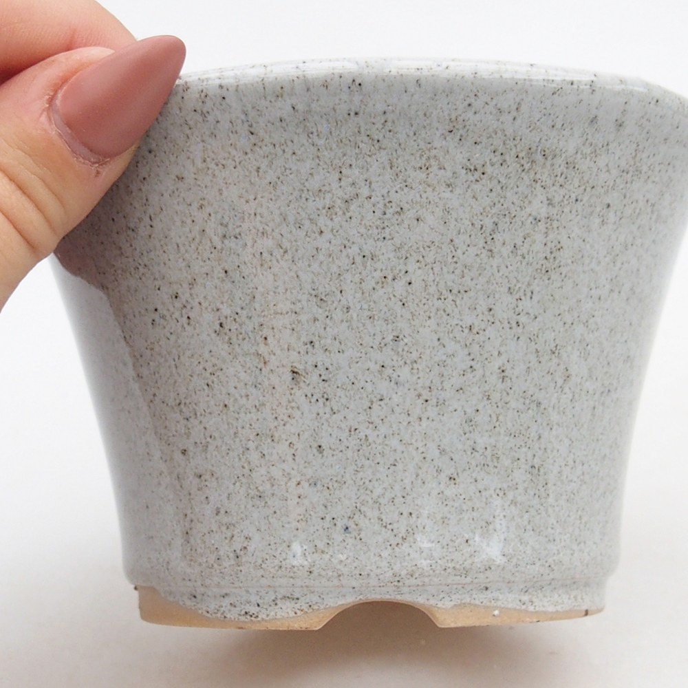 Ciotola bonsai in ceramica 11 x 11 x 7 cm, grigio