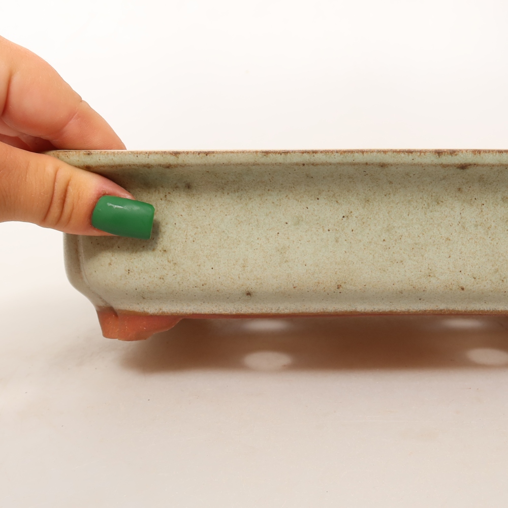 Ciotola in ceramica  24,5 x 17,5 x 6 cm, colore beige