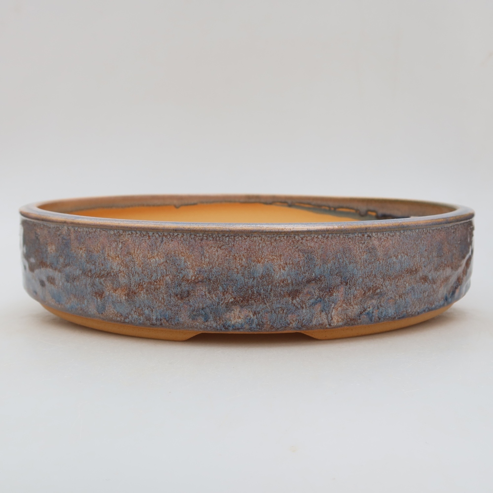 Vaso da bonsai in ceramica 28 x 28 x 5,5 cm, colore blu