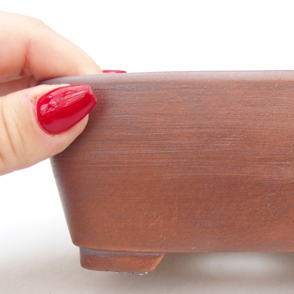 Ciotola bonsai in ceramica 26 x 26 x 8 cm, colore rosso