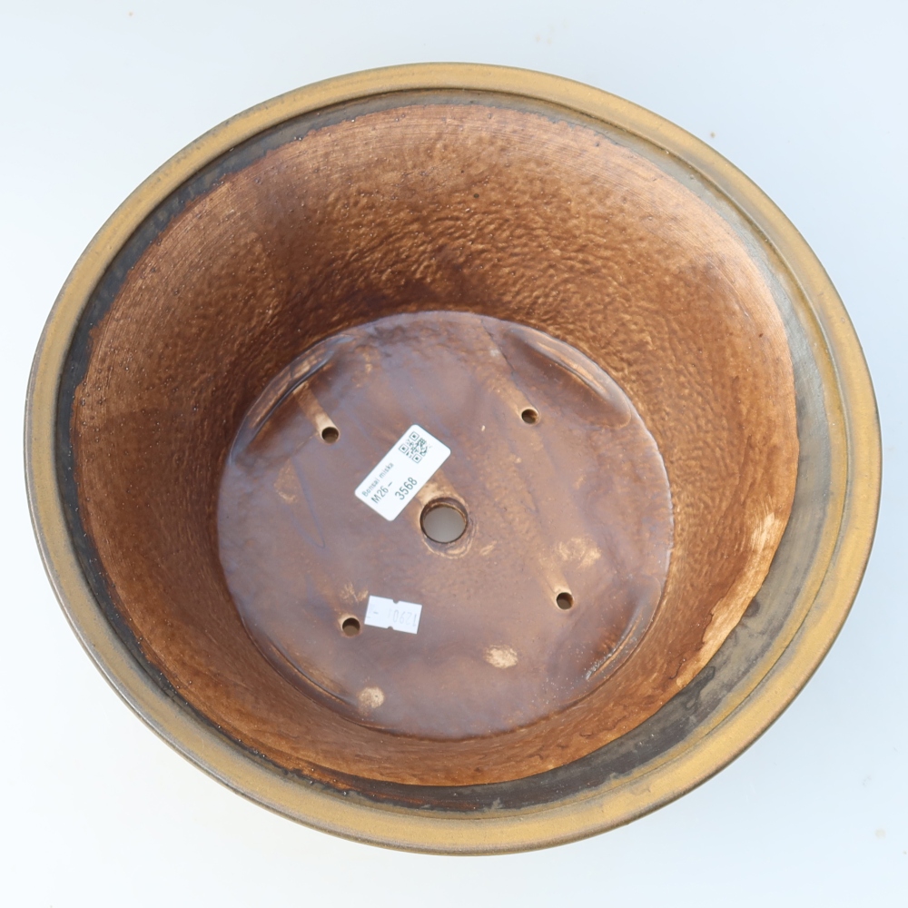 Vaso da bonsai in ceramica 29 x 29 x 12,5 cm, colore marrone