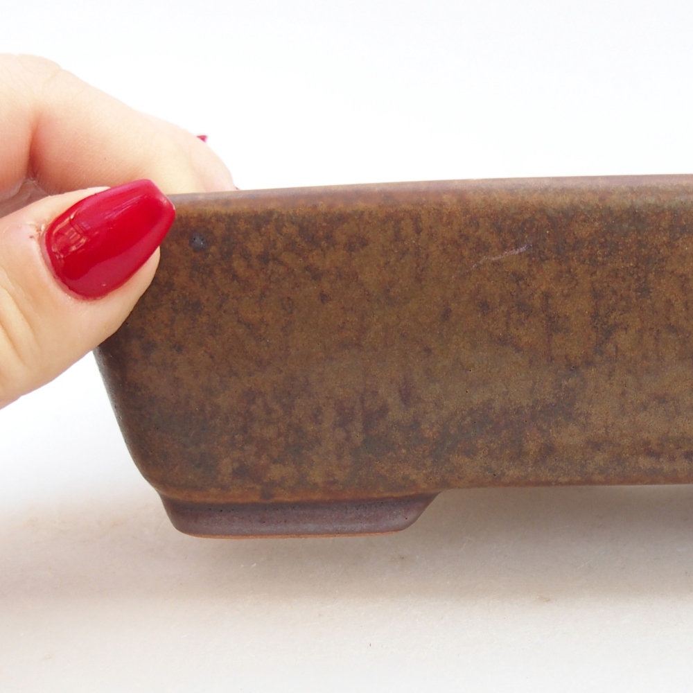 Ciotola bonsai in ceramica 26 x 26 x 8 cm, colore rosso