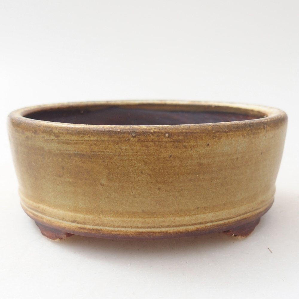 Ciotola per bonsai in ceramica 9 x 9 x 3,5 cm, verde