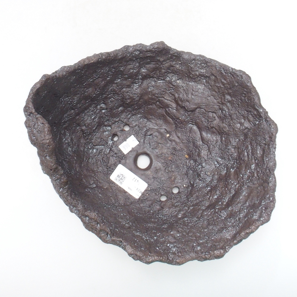 Conchiglia in ceramica 23 x 21 x 19,5 cm , colore marrone