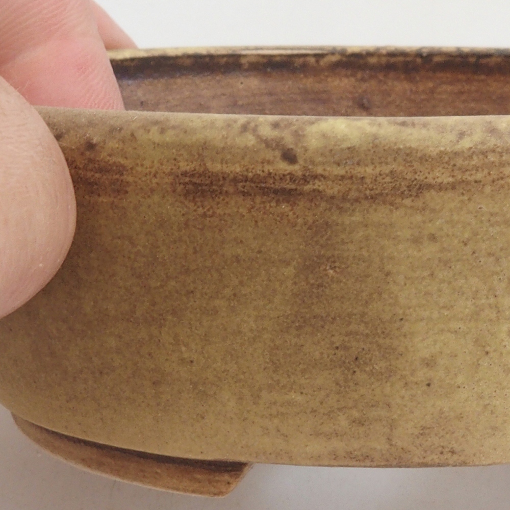 Ciotola per bonsai in ceramica 10 x 8,5 x 4 cm, marrone