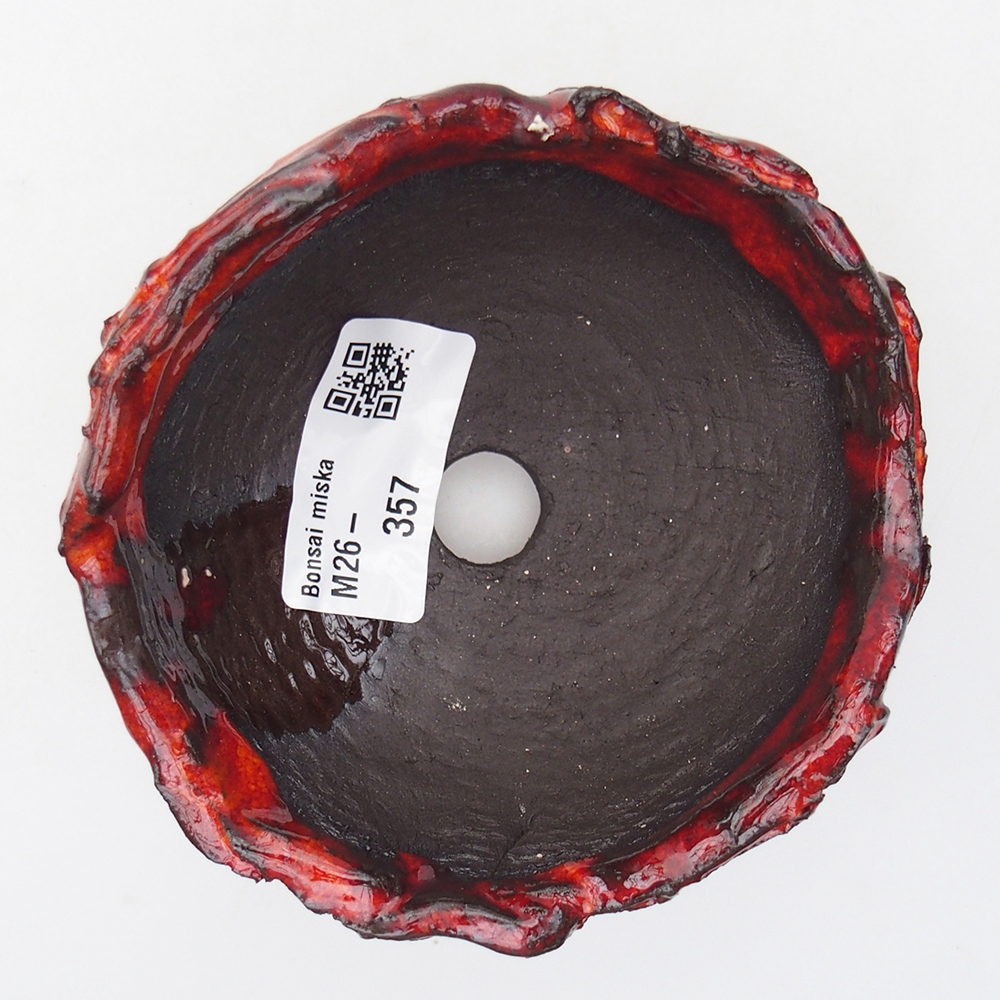 Conchiglia in ceramica 10 x 9 x 6,5 cm , colore rosso