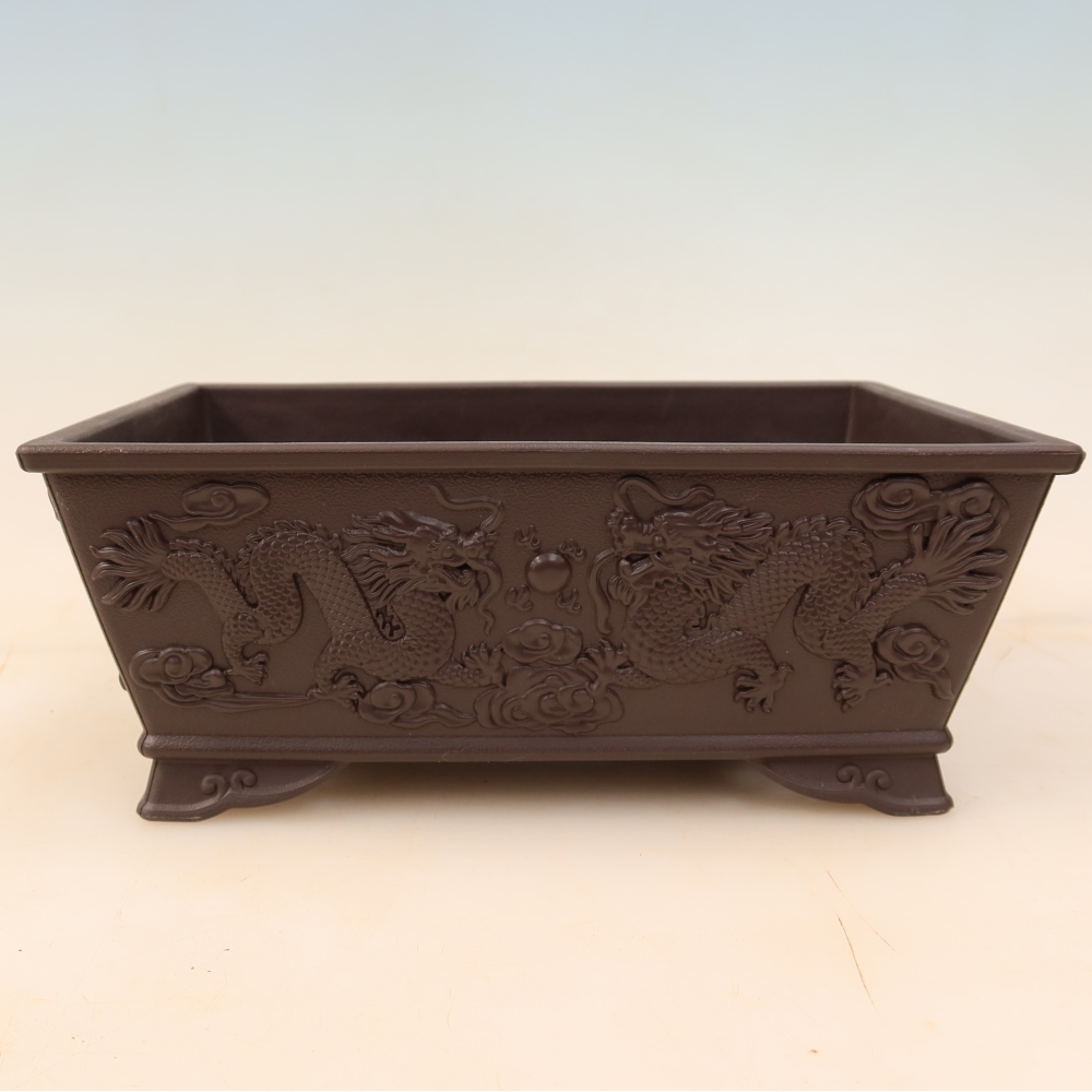 Vaso per bonsai in plastica MP-36 marrone - 22,5 x 16 x 9 cm