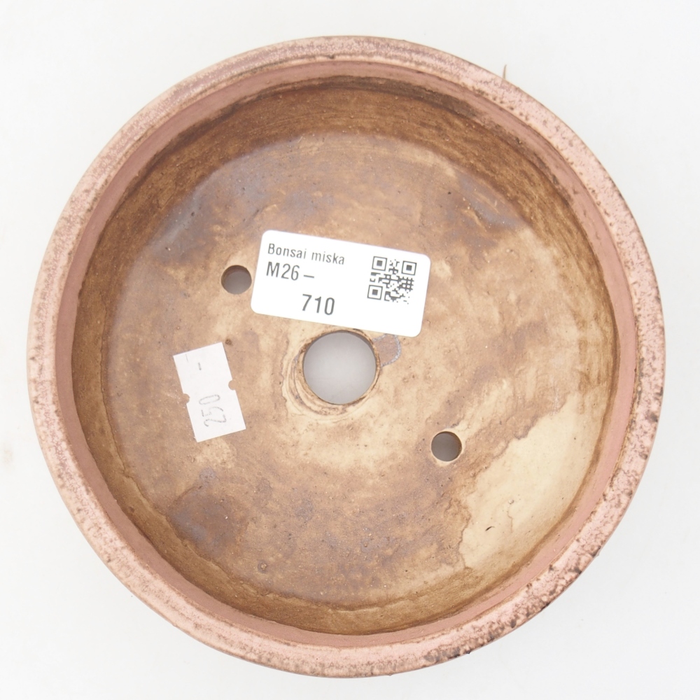Ciotola bonsai in ceramica 13,5 x 13,5 x 4 cm, rosa