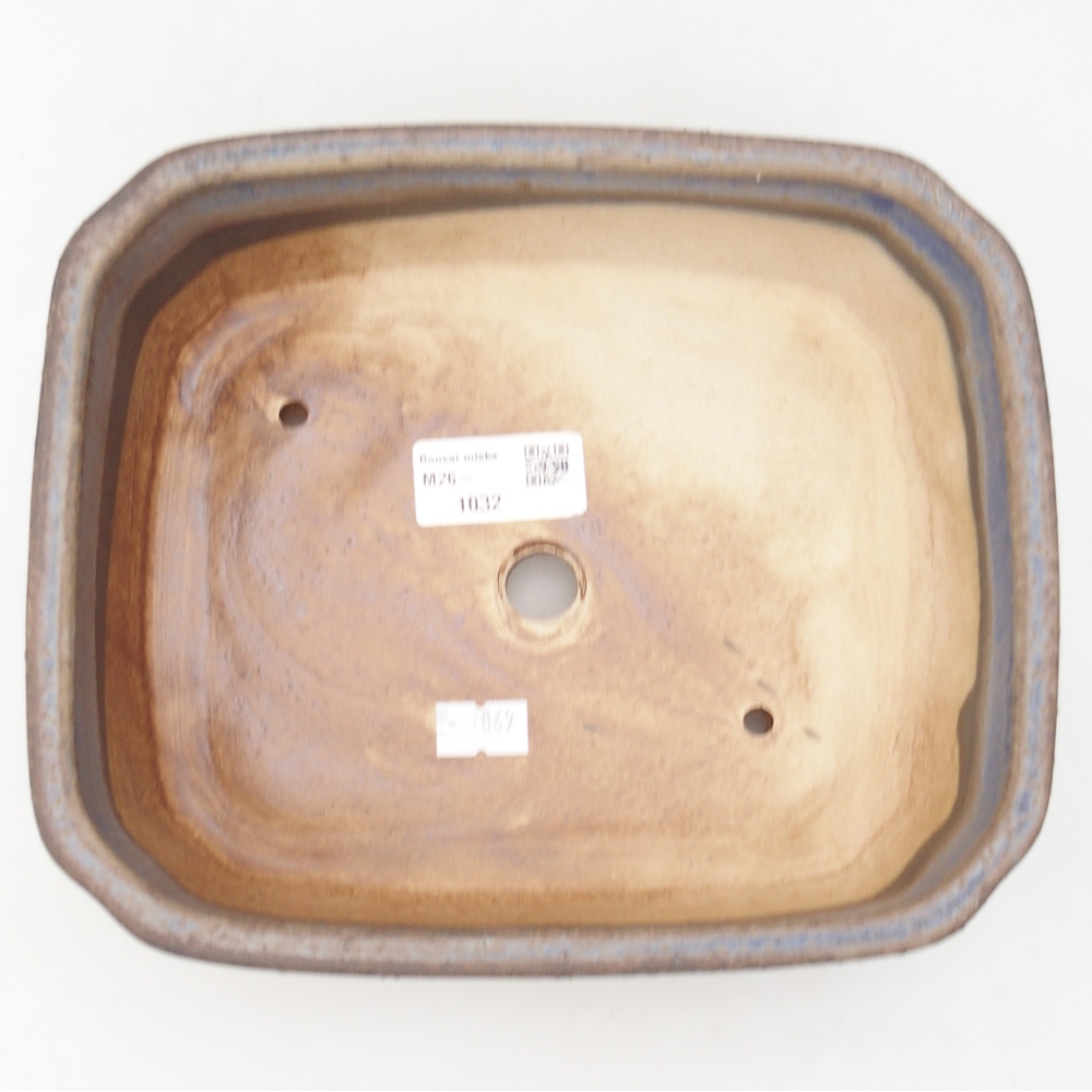 Ciotola bonsai in ceramica 21 x 18 x 6 cm, colore blu