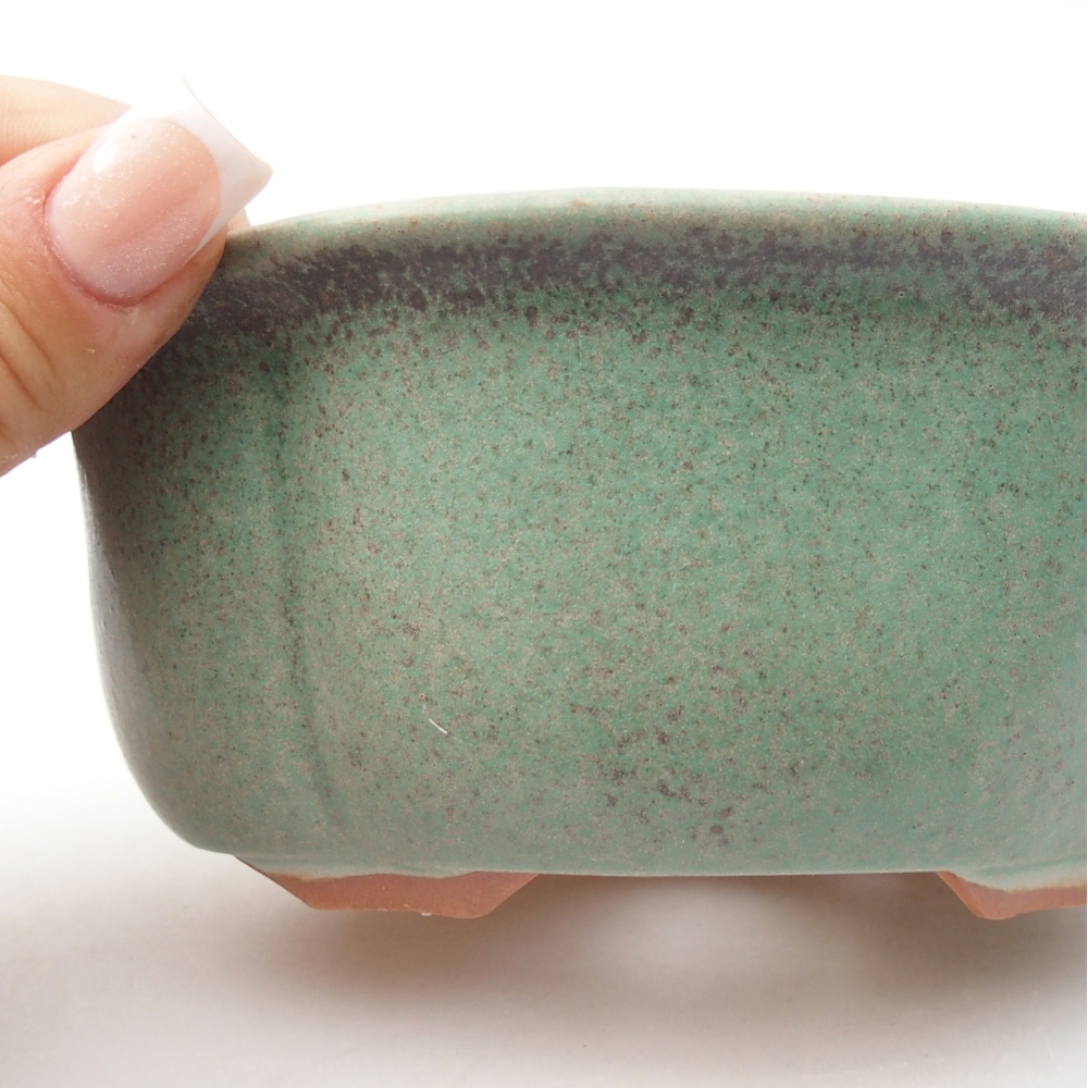 Ciotola bonsai in ceramica 13,5 x 11 x 5,5 cm, verde