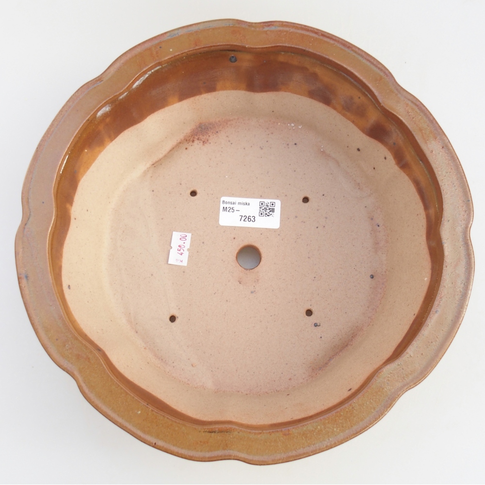 Ciotola bonsai in ceramica 26 x 26 x 8 cm, colore rosso