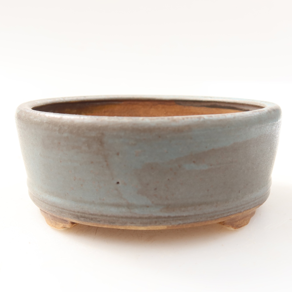 Ciotola bonsai in ceramica 9 x 9 x 3,5 cm, colore blu
