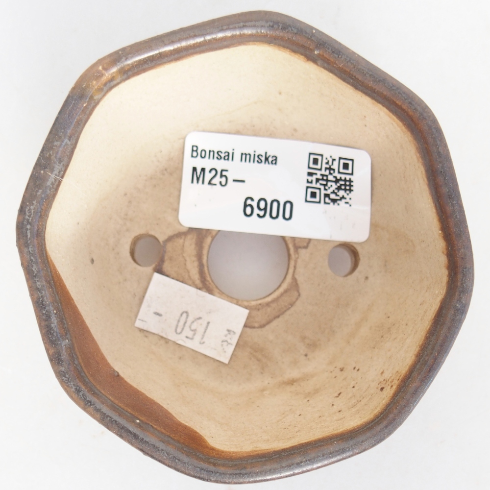 Ciotola per bonsai in ceramica 8 x 7,5 x 4 cm, marrone