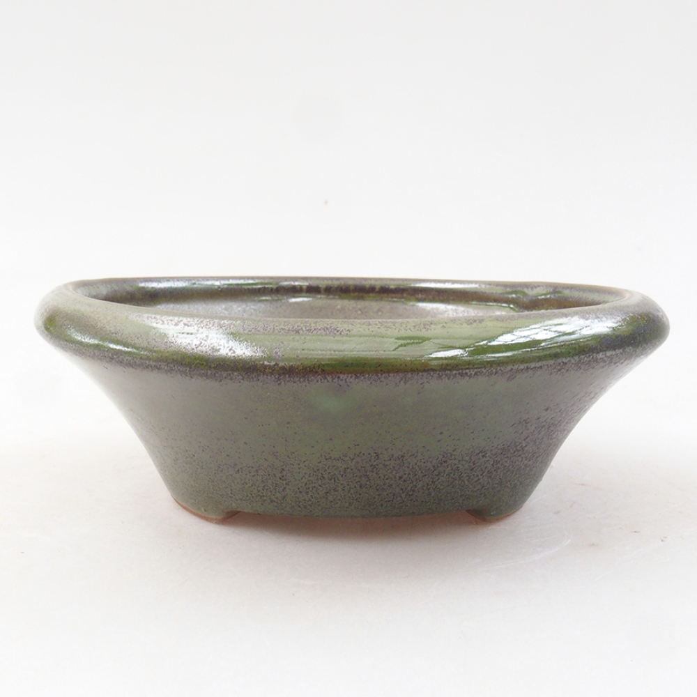 Ciotola bonsai in ceramica 13,5 x 13,5 x 5 cm, verde