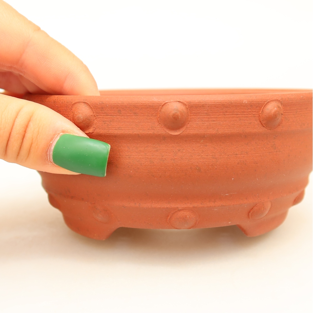 Ciotola in ceramica  12 x 12 x 5 cm, colore mattone