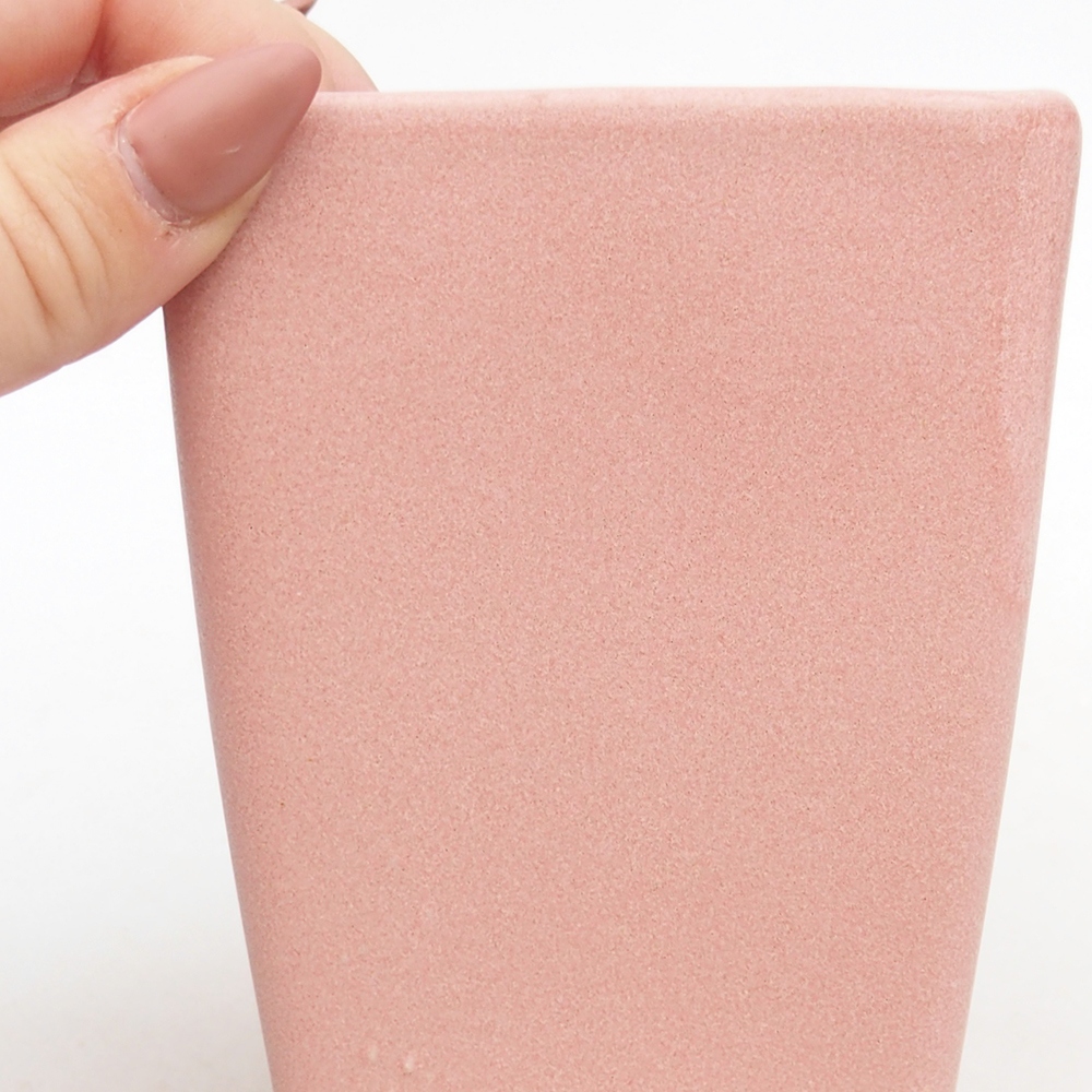 Ciotola bonsai in ceramica 8,5 x 8,5 x 11,5 cm, rosa