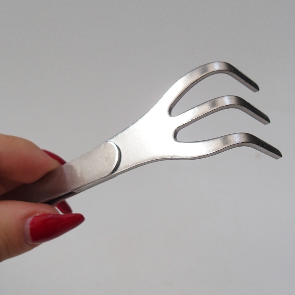 Pinzette a pinza e curve 22 cm - acciaio inox