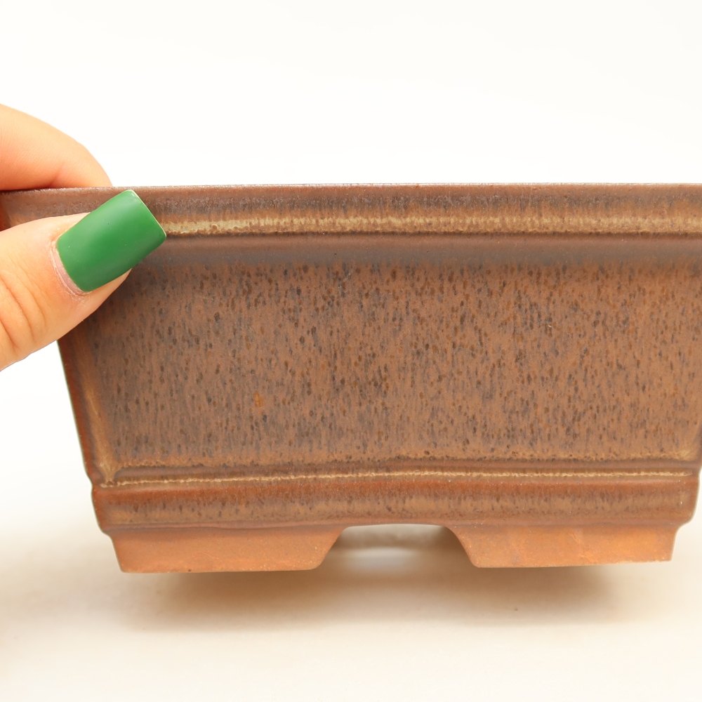 Ciotola in ceramica  14,5 x 12,5 x 7 cm, colore marrone