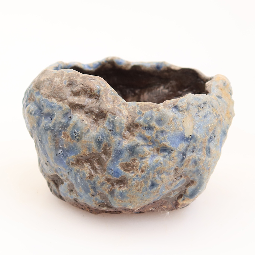Conchiglia in ceramica  6 x 5 x 5 cm, colore blu
