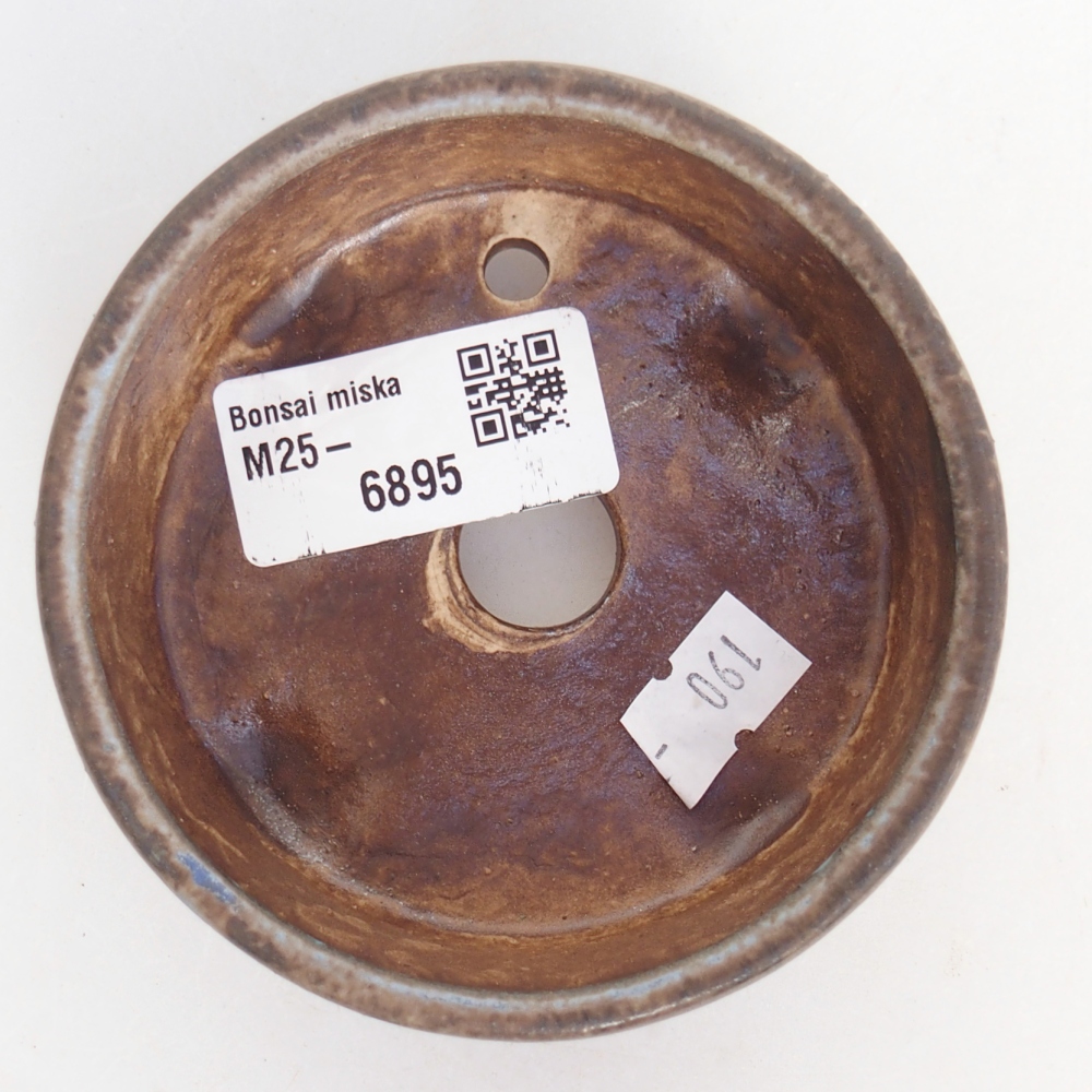 Ciotola bonsai in ceramica 9 x 9 x 3,5 cm, colore blu