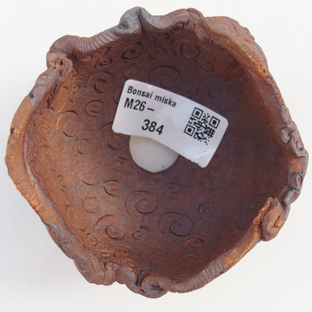 Conchiglia in ceramica 8 x 7,5 x 7 cm , colore marrone