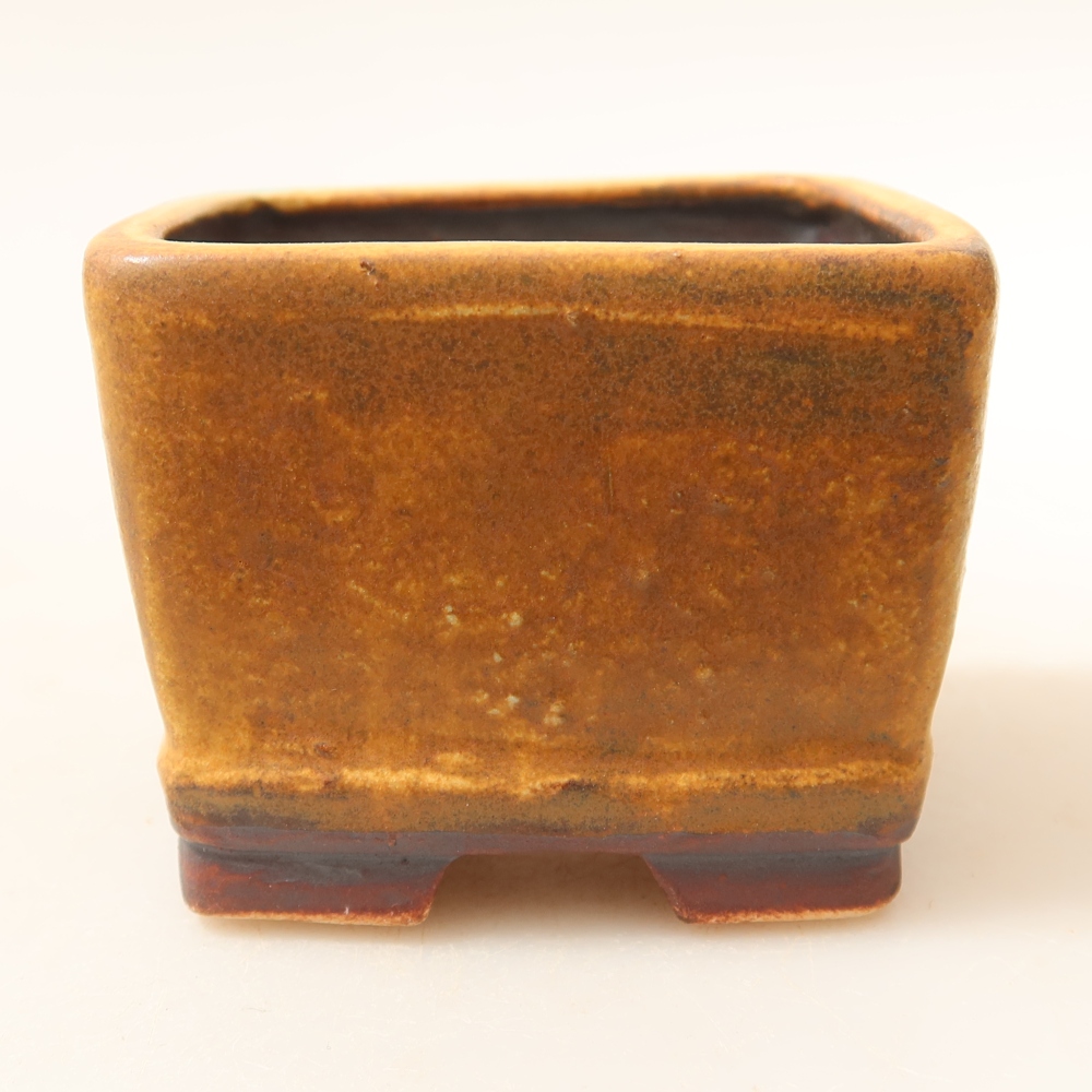Ciotola per bonsai in ceramica 6 x 6 x 4,5 cm, verde