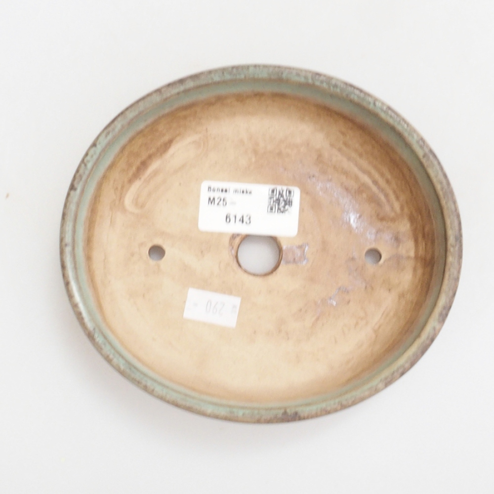 Ciotola per bonsai in ceramica 10 x 8,5 x 4 cm, marrone