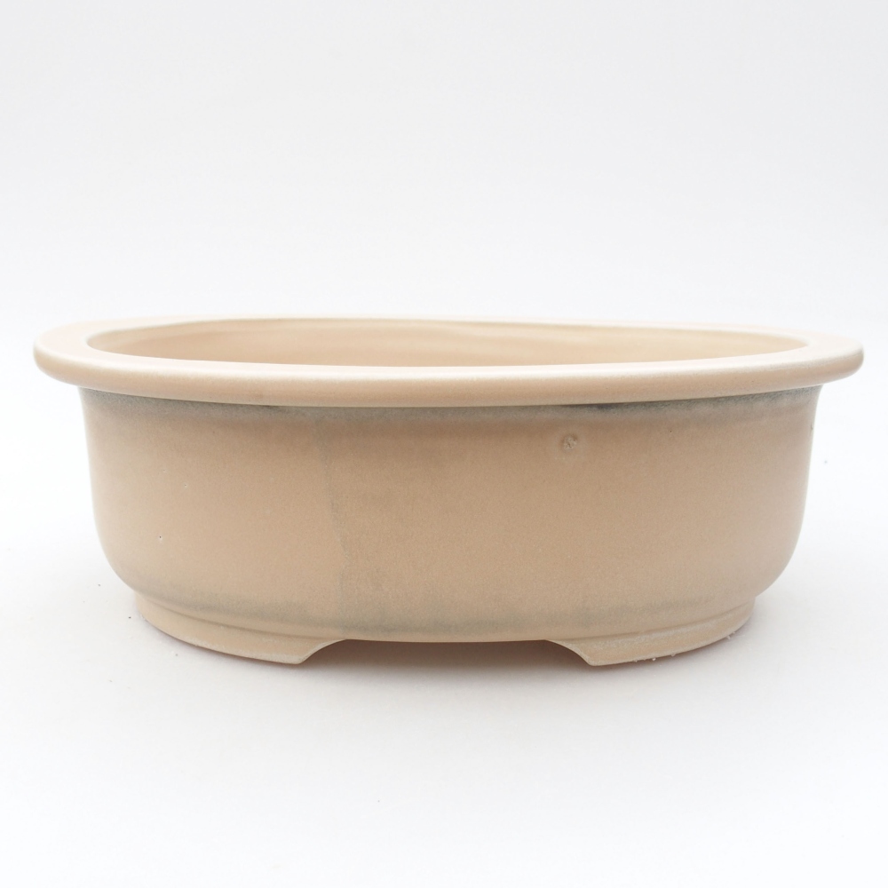 Ciotola bonsai in ceramica 23 x 19,5 x 7 cm, colore beige