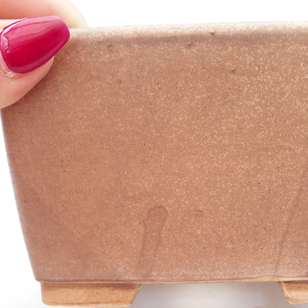 Ciotola bonsai in ceramica 10,5 x 10,5 x 7 cm, rosa