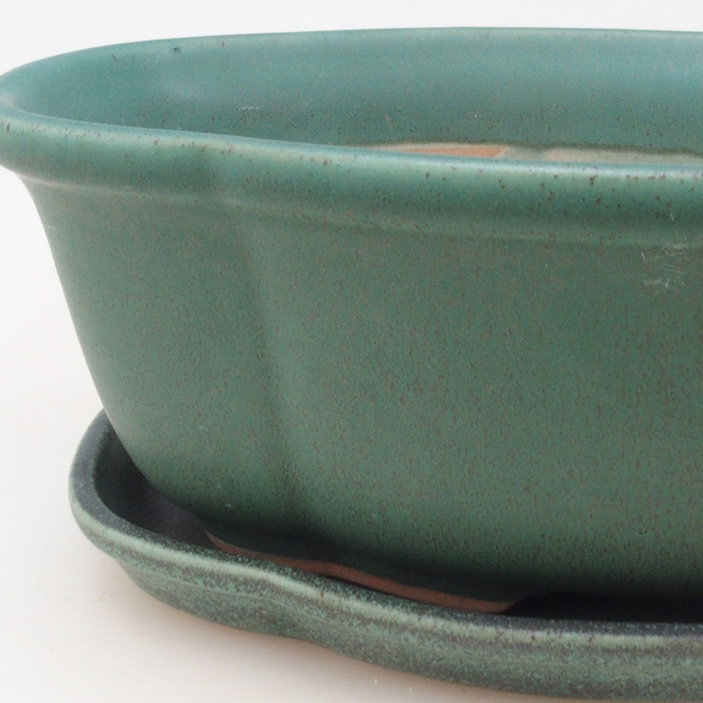 Ciotola bonsai + piattino H75 - verde