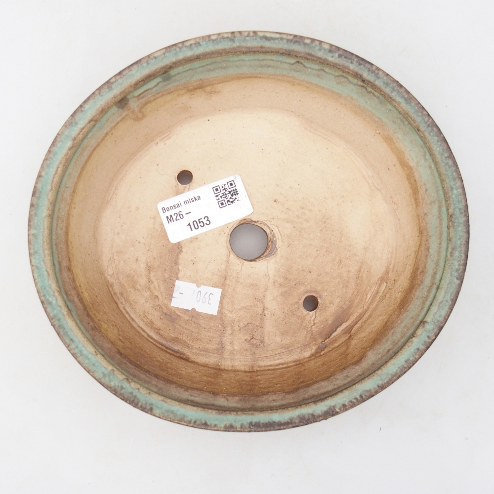 Ciotola bonsai in ceramica 17,5 x 16 x 5 cm, verde