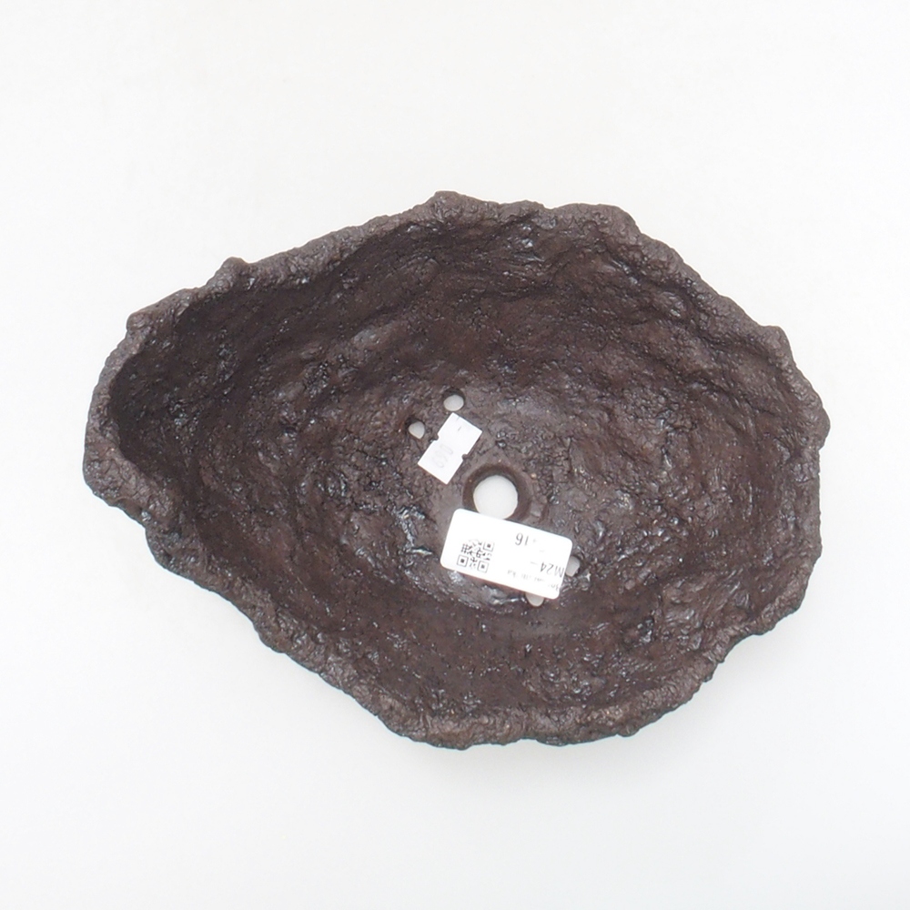 Conchiglia in ceramica 18 x 14 x 14 cm , colore marrone