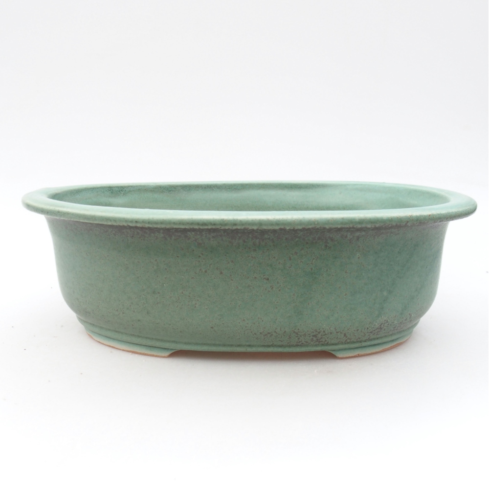 Ciotola bonsai in ceramica 23 x 19,5 x 7 cm, verde