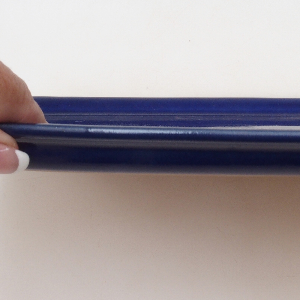 Piattino in ceramica H09 - 28,5 x 19,5 x 1,5 cm - blu