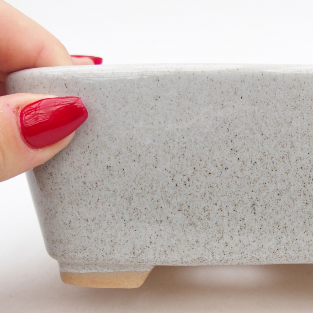 Ciotola bonsai in ceramica 26 x 26 x 8 cm, colore rosso