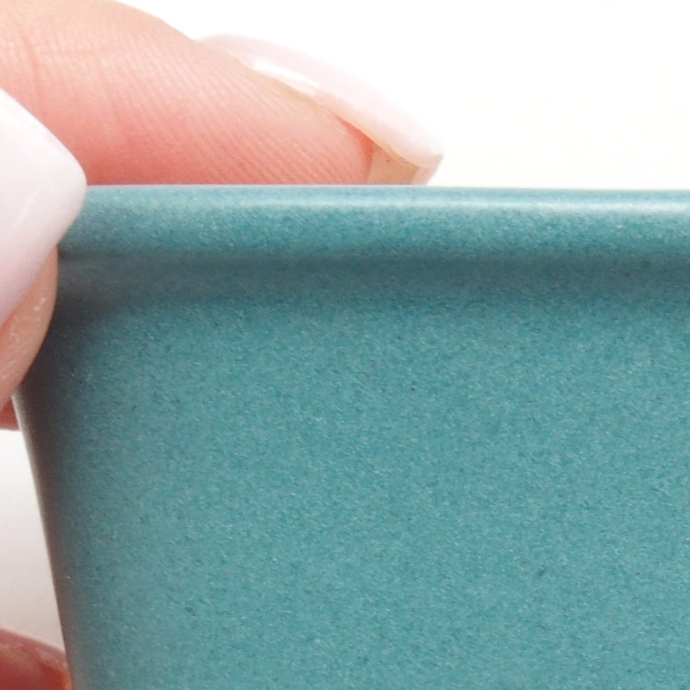 Ciotola bonsai in ceramica 6,5 x 5,5 x 4 cm, colore blu