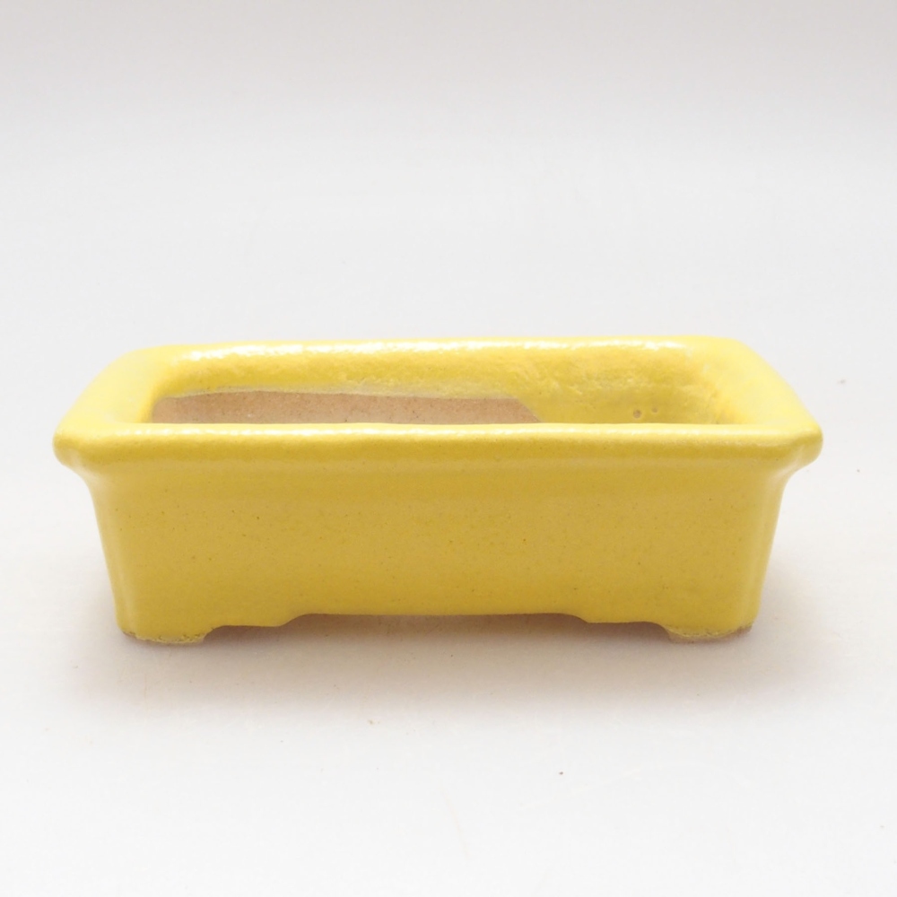Ciotola bonsai in ceramica 7 x 4,5 x 2 cm, giallo