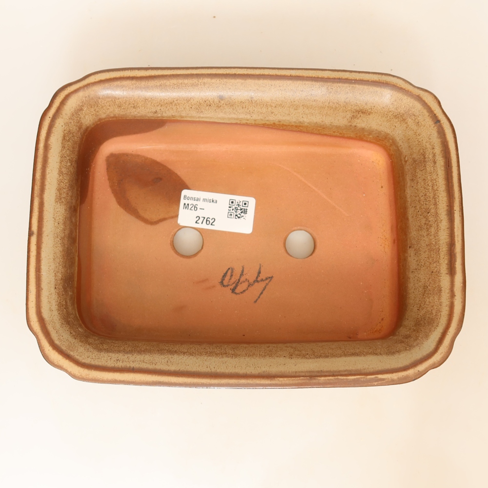 Ciotola in ceramica  20 x 15,5 x 5,5 cm, colore marrone