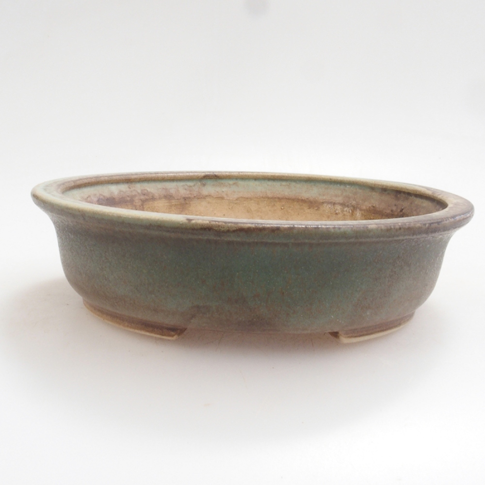 Ciotola per bonsai in ceramica 10 x 8,5 x 4 cm, marrone